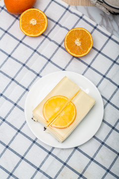 橙子冻芝士蛋糕