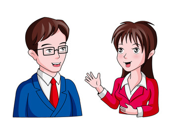 對話男女卡通設(shè)計