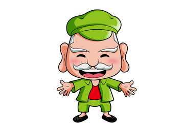 長(zhǎng)壽老頭卡通設(shè)計(jì)