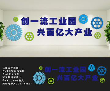 工業(yè)產(chǎn)業(yè)園文化墻