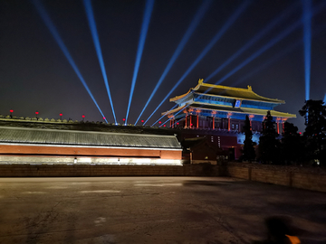 故宫神武门夜景