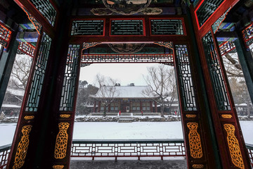 颐和园雪景