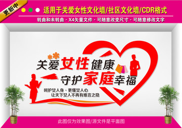 關(guān)愛女性文化墻
