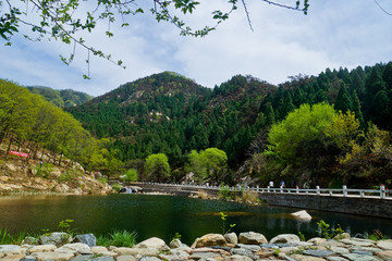 泰山西路桃花峪风光