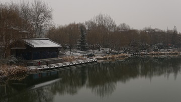 大明湖雪景