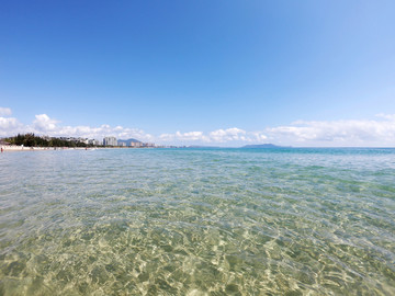 玻璃海水高清背景