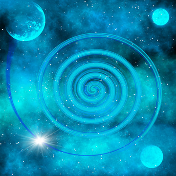 高清炫彩宇宙星空裝飾畫