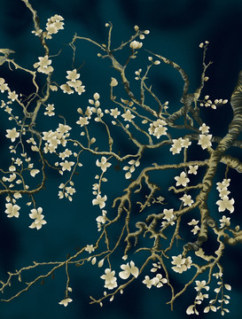 小花樹枝地毯