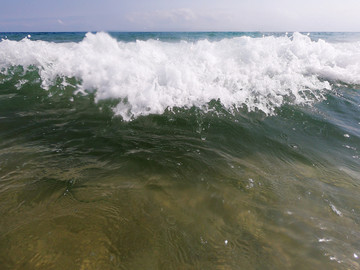 玻璃海水纯洁浪花高清背景