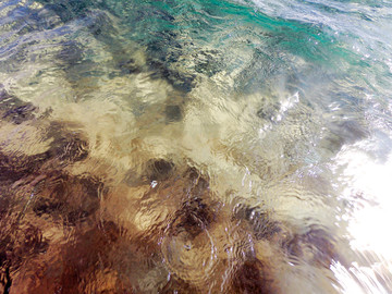 玻璃海水高清背景