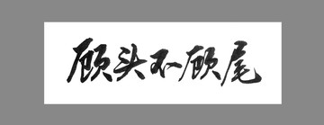 顧頭不顧尾