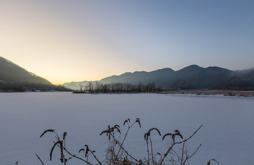 大九湖雪景