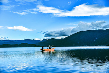 泸沽湖湖景