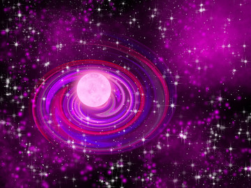 高清紫色星空圖