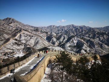 冬雪八达岭长城