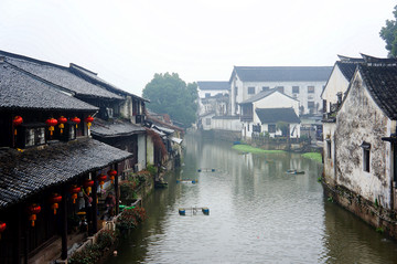 绍兴仓桥直街烟雨江南