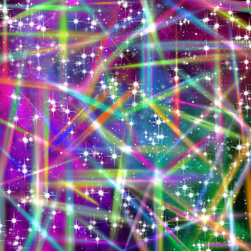 高清宇宙五彩斑斕的星空圖
