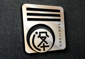 金屬牌logo樣機(jī)效果