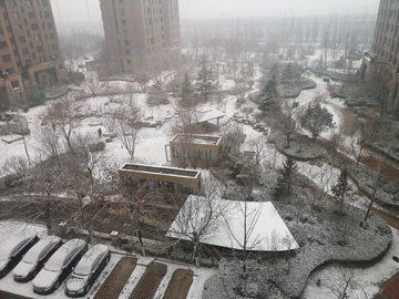 住宅小区雪景