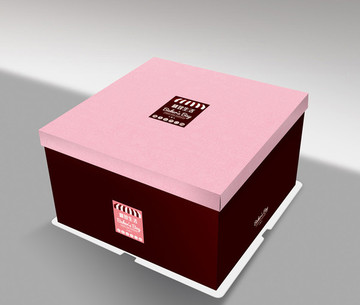 生日蛋糕盒平面展开图
