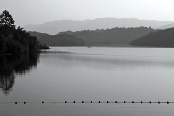 迎龙湖水墨风景