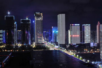 贵阳贵州金融城建筑夜景