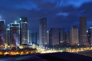 贵阳贵州金融城建筑夜景