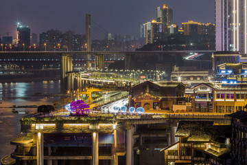 重庆磁器口夜景