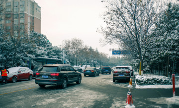 雪天的街道