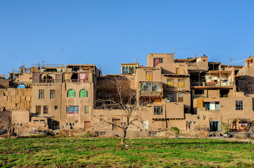 新疆喀什噶尔老城高台民居