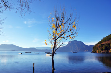 平静湖面