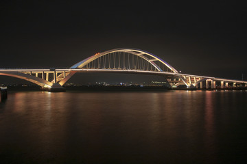 厦门五缘湾五缘大桥夜景