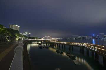 厦门五缘湾五缘大桥夜景