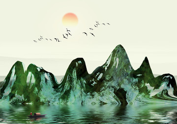 禪意山水