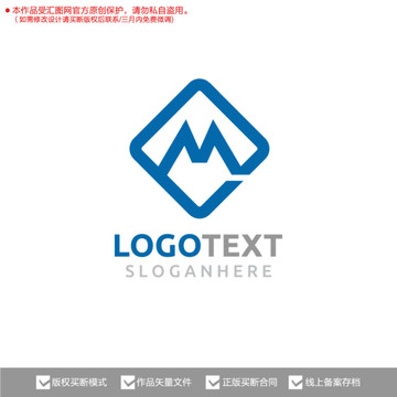 M字母标志logo