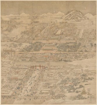 徐揚京師生春詩意圖