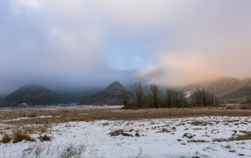 大九湖雪景