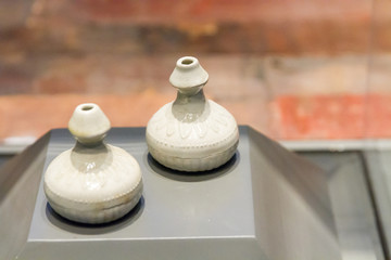 南海博物馆青白釉莲瓣纹葫芦瓶