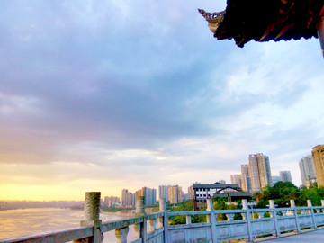 重庆龙洲湾黄昏风景