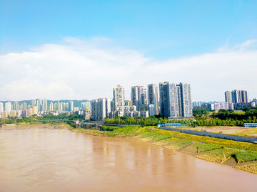 重庆李家沱江边风景