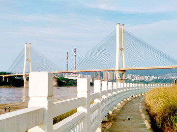 重庆李家沱江边风景