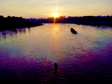 重庆李家沱江边风景