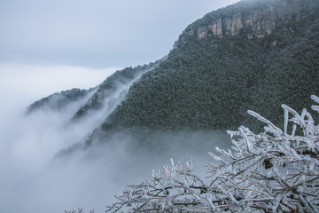 庐山雪景