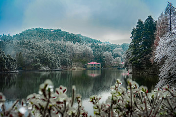 庐山雪景