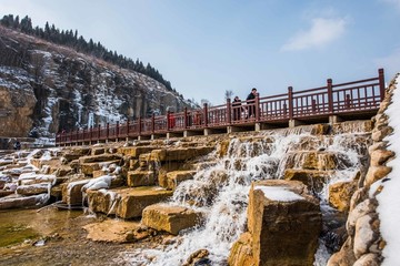 青州富贵养生苑雪景