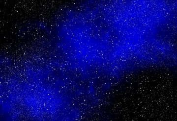 高清蓝色的宇宙星空图