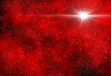 紅色高清星空圖
