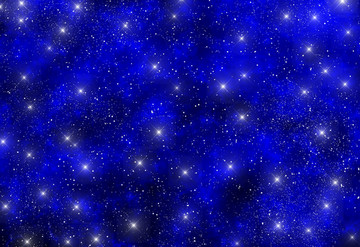 藍(lán)色的高清星空圖