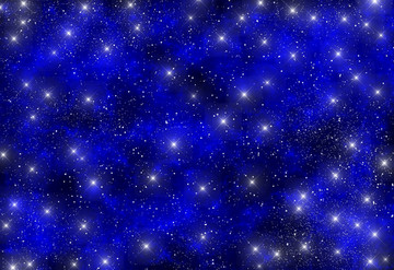 藍色的高清星空圖