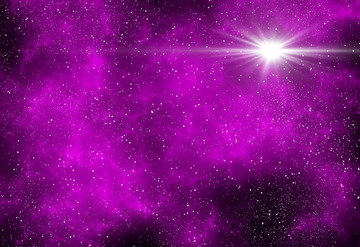 紫色的高清星空图